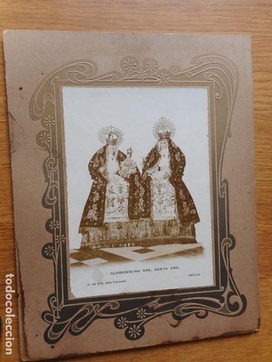 Alte Fotografie: ANTIGUA FOTOGRAFIA GLORIOSISIMA SE&Ntilde;ORA SANTA ANA TRIANA SEVILLA PRINCIPIOS DEL XX