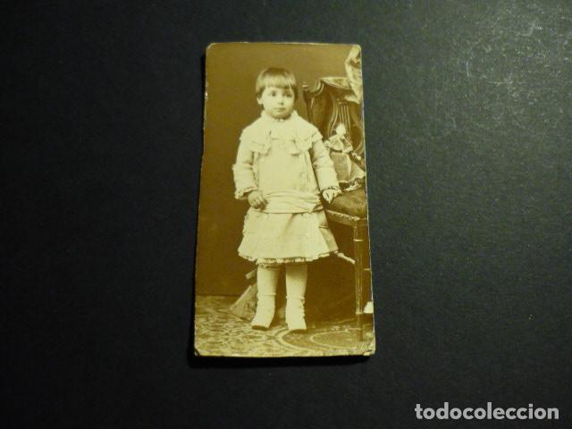 Fotografia antica: RETRATO DE NI&Ntilde;A ANTIGUA FOTOGRAFIA 8 X 4 CTMS
