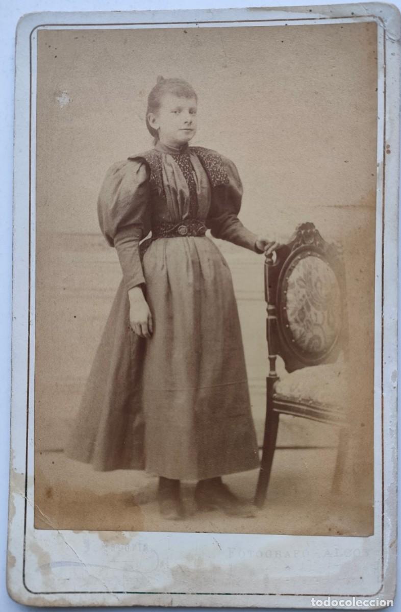 Fotografia antiga: ALCOY FOTOGRAFO LAPORTA TAMA&Ntilde;O 11 X 16 CM.