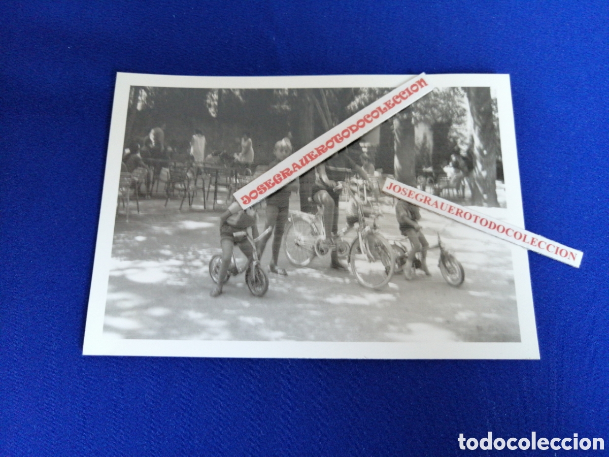 Fotograf&iacute;a antigua: BICICLETAS CON NI&Ntilde;OS FOTOGRAF&Iacute;A ANTIGUA