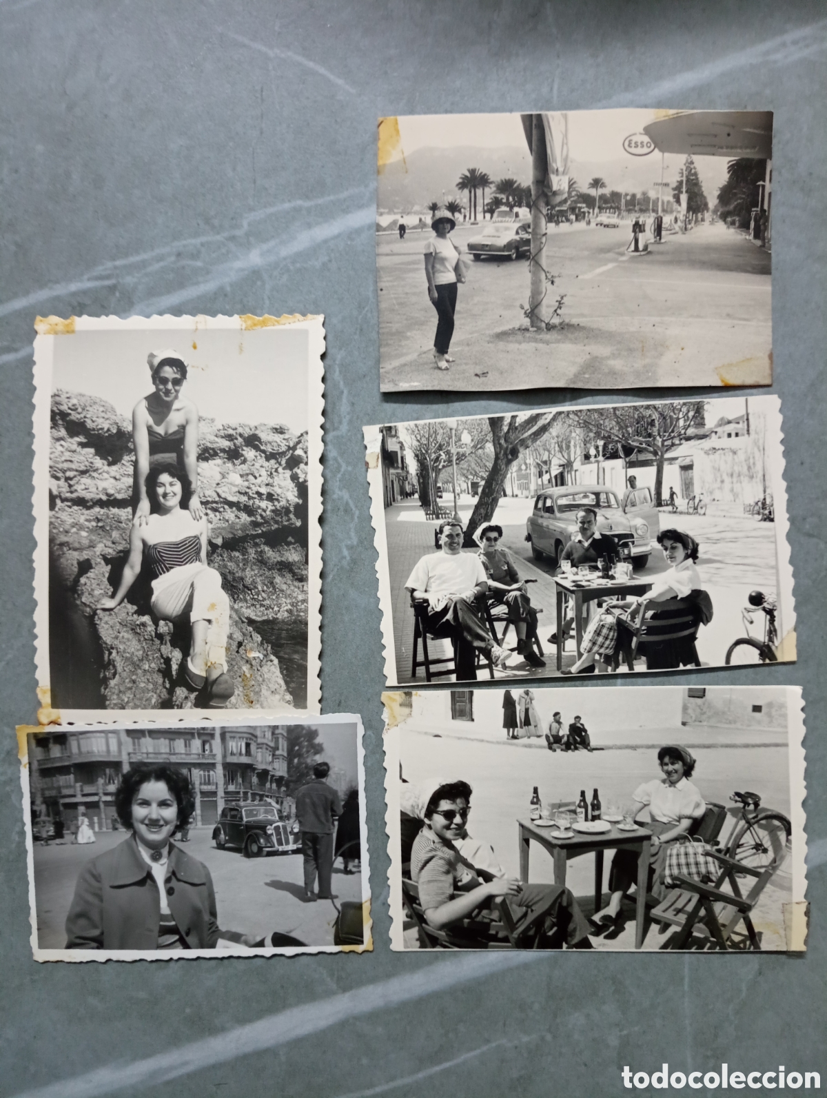 Alte Fotografie: lote de 5 fotos denia alicante 1959 antiguas