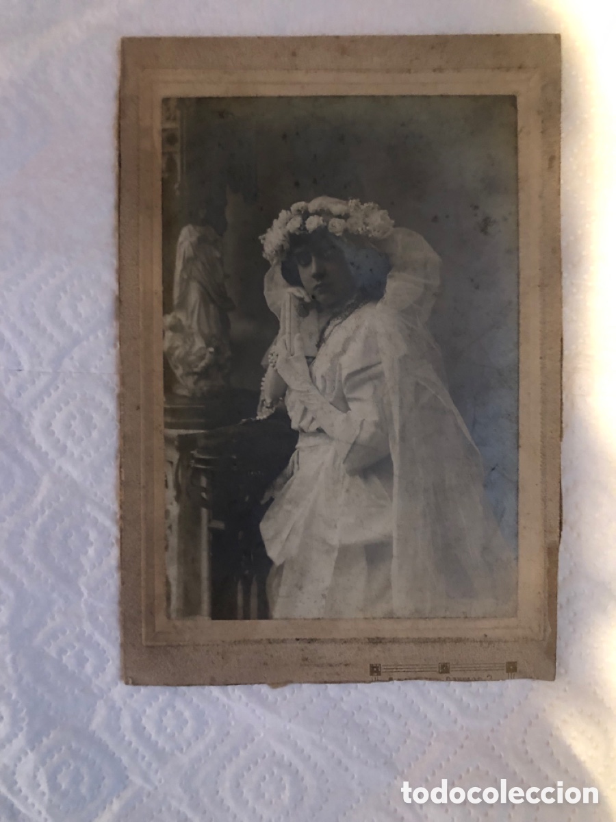 Fotograf&iacute;a antigua: Fot&oacute;grafia antigua alb&uacute;mina.