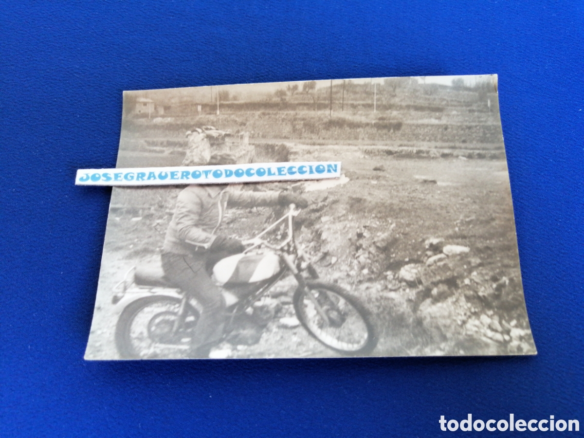 Fotografia antica: MOTOCROSS CON MODELO FOTOGRAF&Iacute;A ANTIGUA