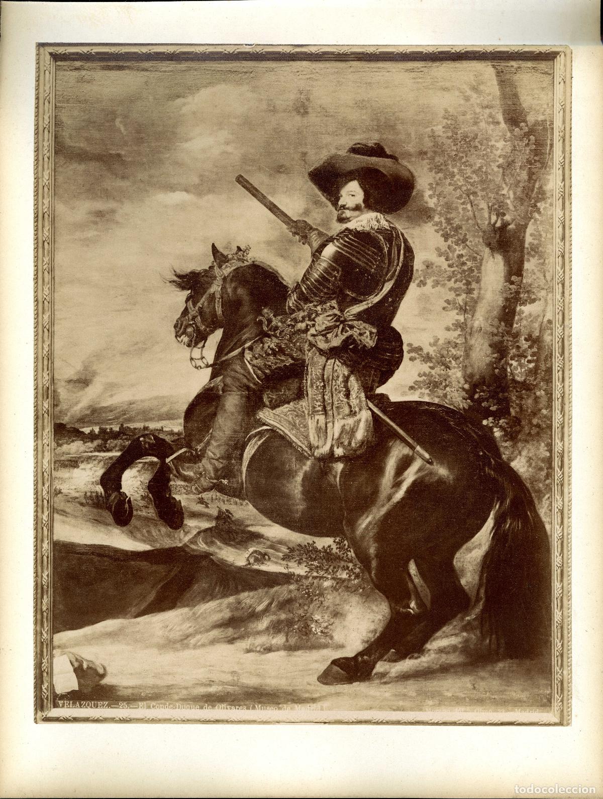 Fotograf&iacute;a antigua: Vel&aacute;zquez. El conde duque de Olivares. Foto Moreno