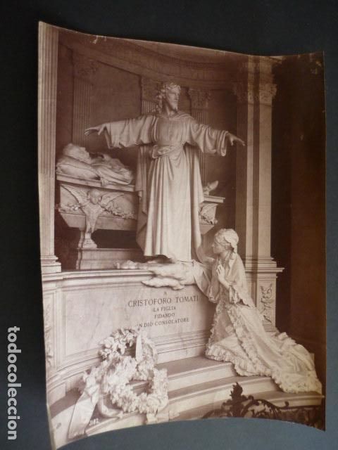 Fotografia antica: GENOVA ITALIA EL CAMPO SANTO ALBUMINA SIGLO XIX 18,5 X 24 CMTS