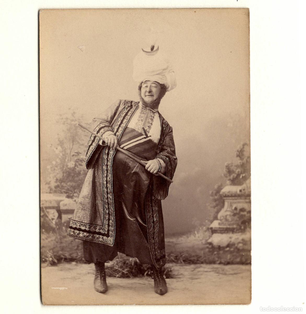 Antique Photography: EL SULT&Aacute;N, ACTOR. SIGLO XIX. SIN DATOS REVERSOS. 10X14 CM.