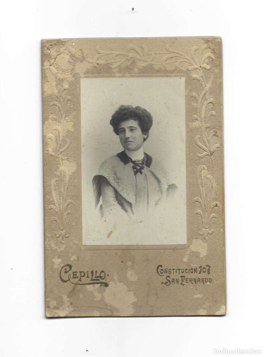 Fotografia antiga: ANTIGUA FOTO FOTOGRAFO CEPILLO-CONSTITUCION 107-SAN FERNANDO