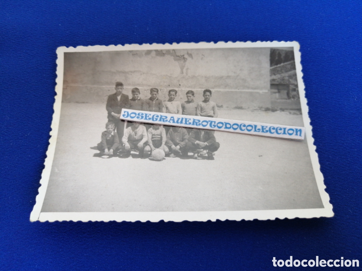 Fotografia antica: FUTBOLISTAS NI&Ntilde;OS POSANDO FOTOGRAF&Iacute;A ANTIGUA