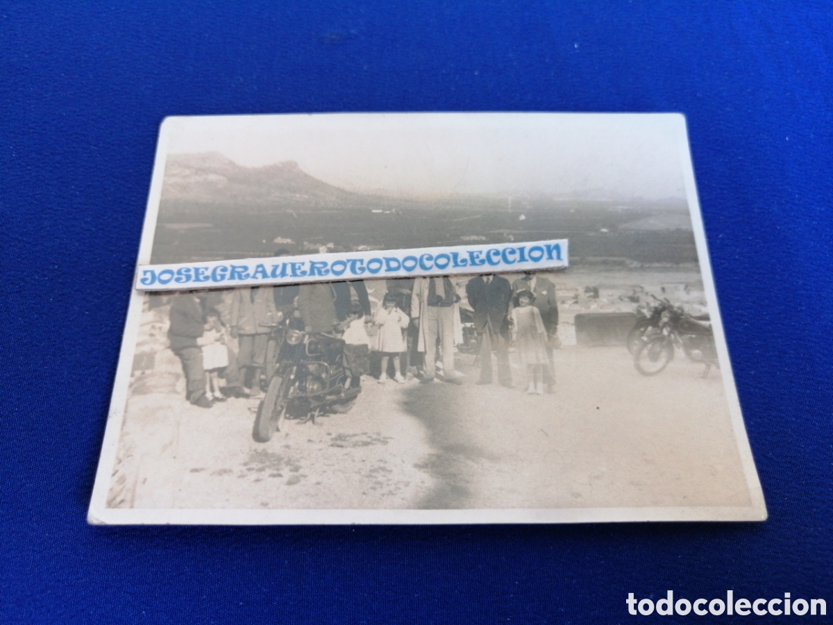 Photographie ancienne: MOTOS CON MODELOS FOTOGRAF&Iacute;A ANTIGUA