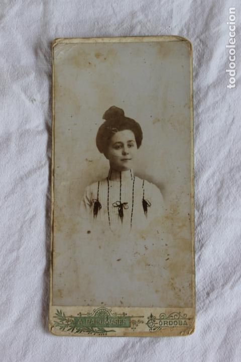 Fotograf&iacute;a antigua: FOTOGRAFIA SE&Ntilde;ORA CON MO&Ntilde;O Y LAZOS A. PALOMARES CORDOBA