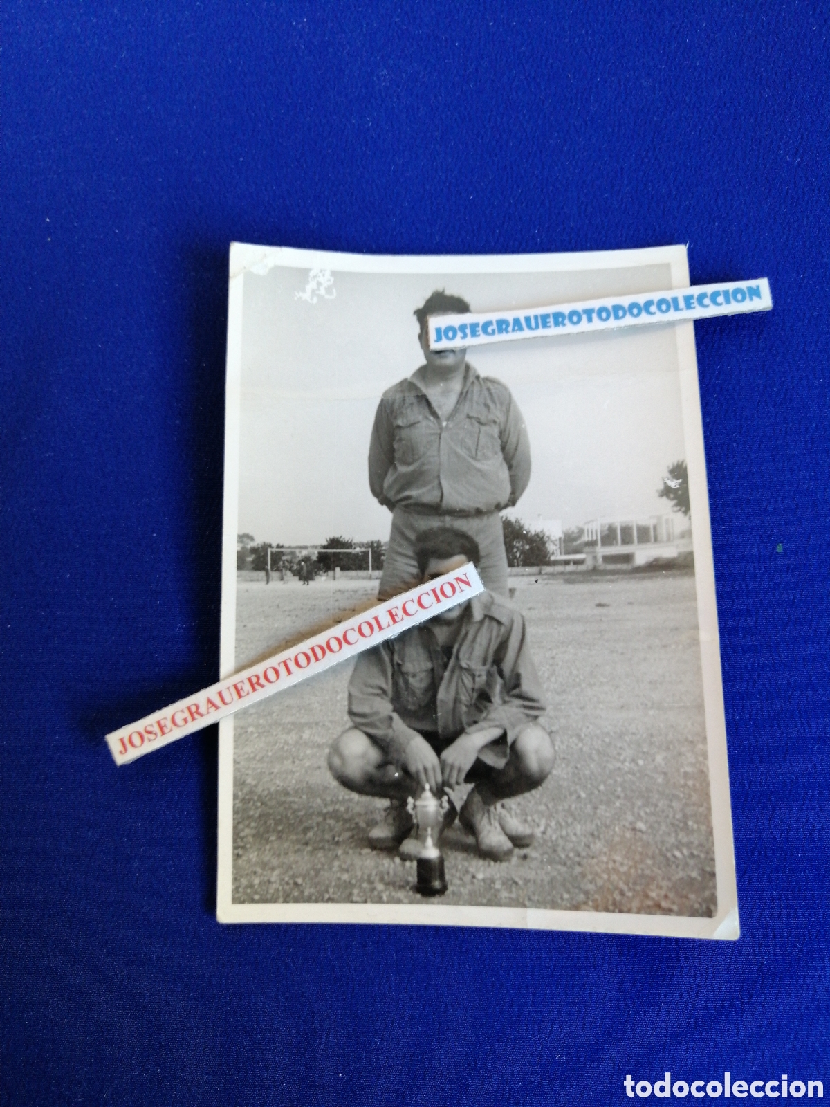 Alte Fotografie: FUTBOLISTAS CON COPA FOTOGRAF&Iacute;A ANTIGUA