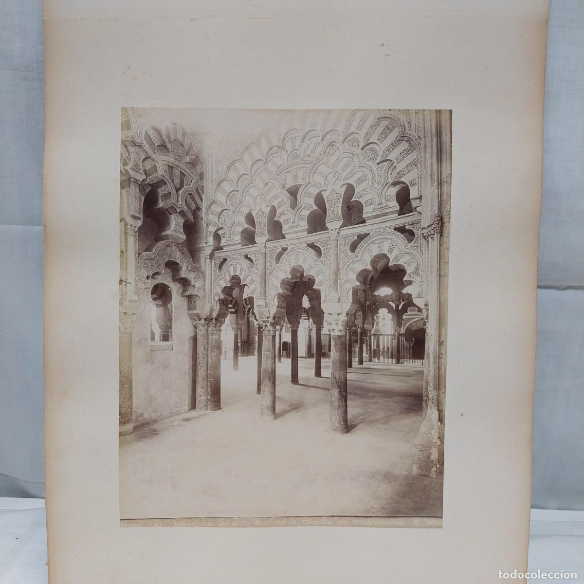 Fotografia antica: Magn&iacute;fica Antigua gran doble fotograf&iacute;a alb&uacute;mina Mezquita De C&oacute;rdoba T.Molina