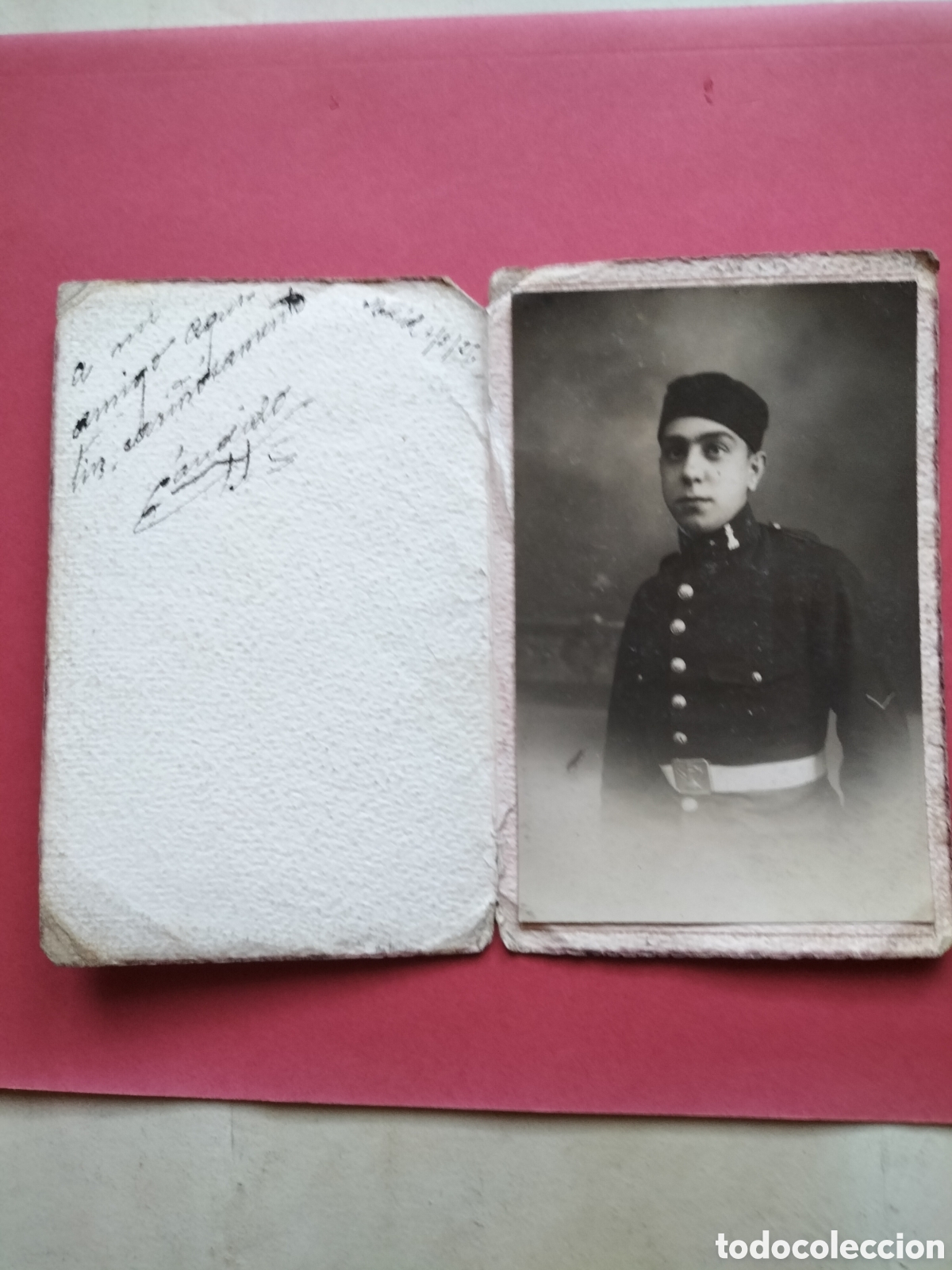 Antique Photography: Antigua Fotograf&iacute;a Militar,1925. Dedicada