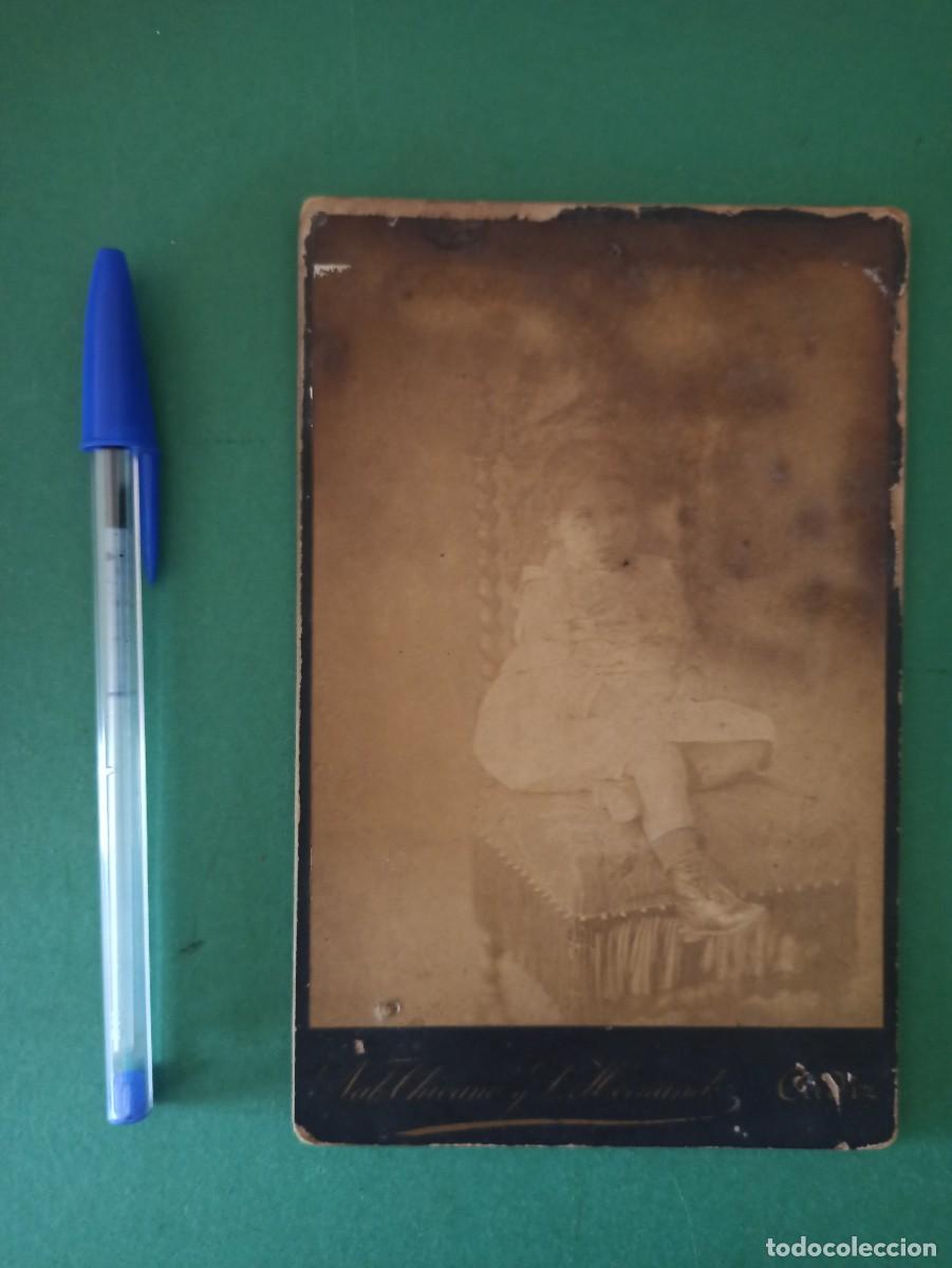 Antique Photography: Antigua fotografia de ni&ntilde;o de 1888. Fotografo de Cadiz.