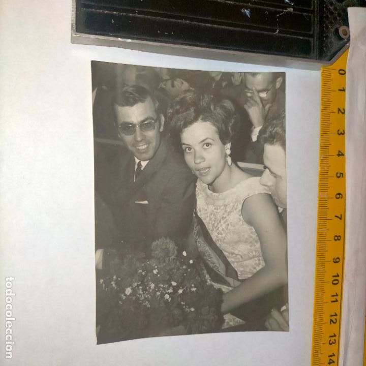 Fotograf&iacute;a antigua: antigua fotografia original, medida en foto - FIESTA BENEFICA CADIZ