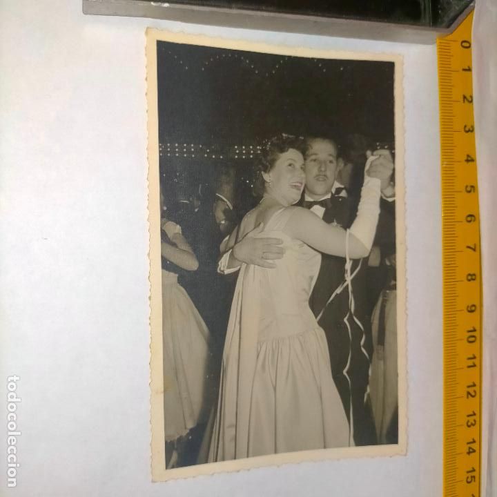 Fotograf&iacute;a antigua: antigua fotografia original, medida en foto - CADIZ BAILE DE CARNAVAL CON SELLO ADOLFO DE CASTRO