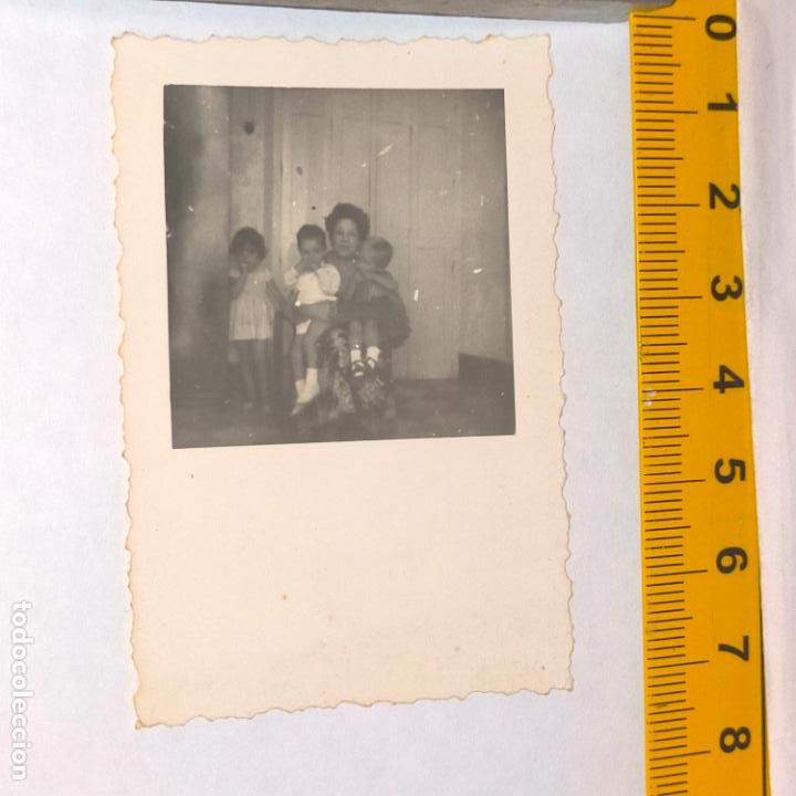 Antique Photography: antigua fotografia original, medida en foto - CADIZ FOTOS MALET MADRE CON SU NI&Ntilde;OS