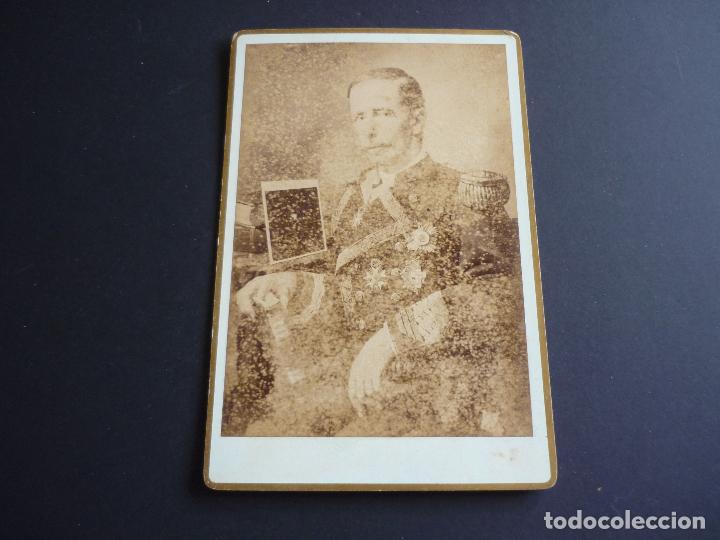 Fotografia antica: RETRATO DE MILITAR ANTIGUA ALBUMINA 10,5 X 16,5 CMTS