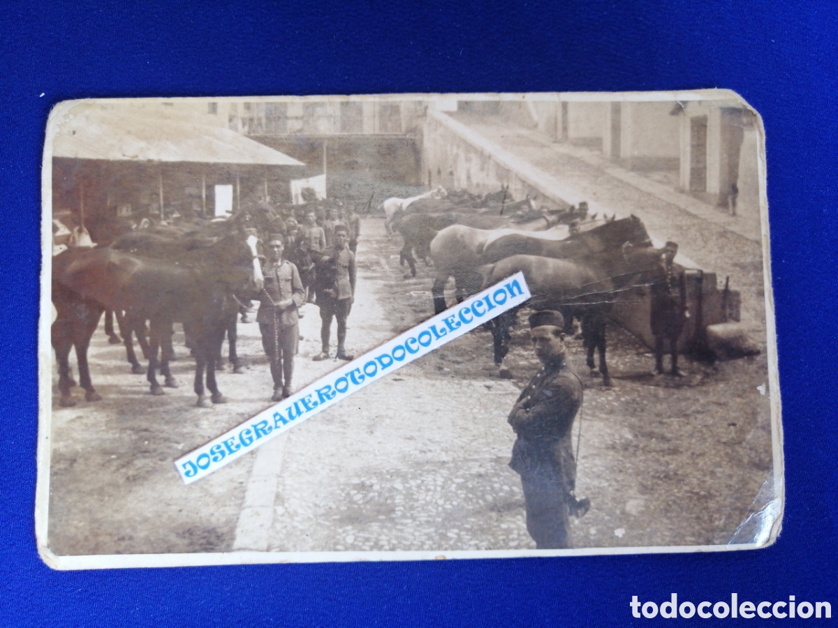 Alte Fotografie: JINETES EJ&Eacute;RCITO ESPA&Ntilde;OL FOTOGRAF&Iacute;A POSTAL ANTIGUA