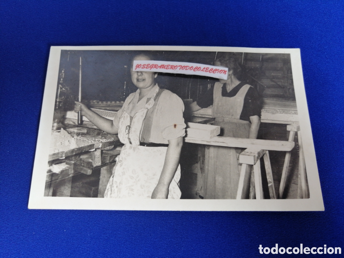 Photographie ancienne: FABRICA DE VELAS TRABAJADORAS TRABAJANDO FOTOGRAF&Iacute;A ANTIGUA
