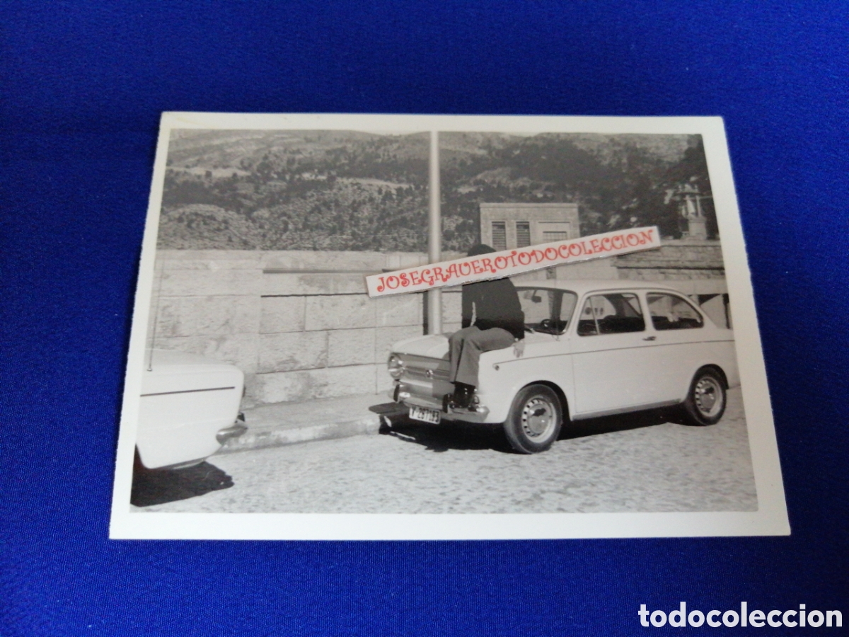 Fotograf&iacute;a antigua: COCHE CON MODELO FOTOGRAF&Iacute;A ANTIGUA