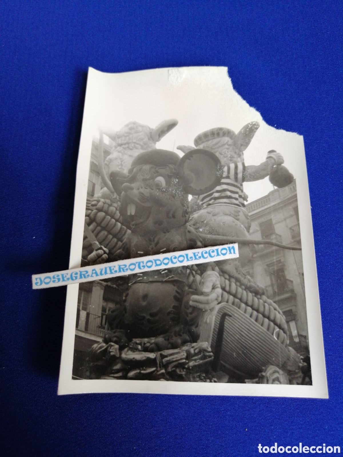 Fotograf&iacute;a antigua: FALLA PLAZA LA MERCED A&Ntilde;O 1970 ARTISTA M. JIM&Eacute;NEZ MONFORT FOTOGRAF&Iacute;A ANTIGUA