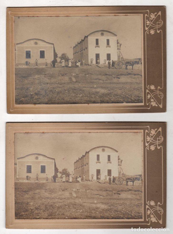 Fotografia antica: LOTE DE 4 FOTOGRAFIAS ALBUMINA HACIENDA AMERICANA. SIGLO XIX