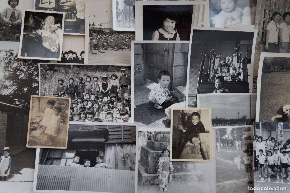 Fotografia antica: Lote de 41 fotograf&iacute;as japonesas de ni&ntilde;os. Antiguas en blanco y negro.