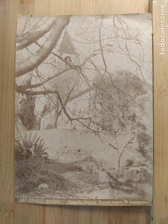 Antique Photography: SANT GENIS-ESGLESA-IGLESIA-SAN GENIS-FOTOGRAFIA ANTIGUA PONIENTE-VER FOTOS-(K-10.731)