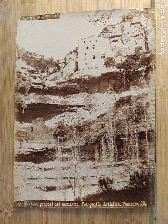 Antique Photography: SANT MIQUEL DEL FAI-VISTA GENERAL DEL MONASTIR-FOTOGRAFIA ANTIGUA PONIENTE-VER FOTOS-(K-10.734)