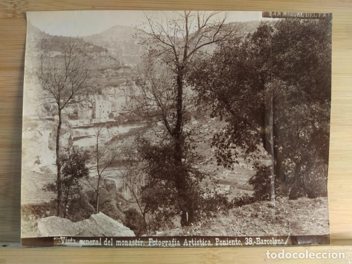 Antique Photography: SANT MIQUEL DEL FAI-VISTA GENERAL MONESTIR-FOTOGRAFIA ANTIGUA PONIENTE-VER FOTOS-(K-10.736)