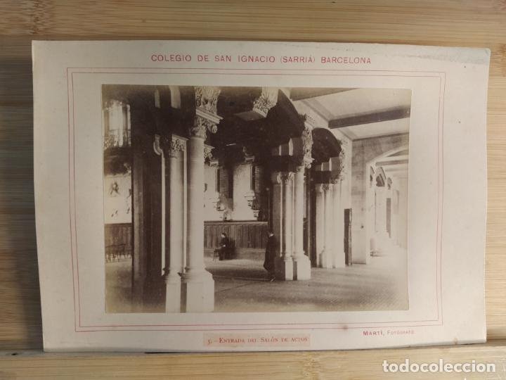 Antique Photography: BARCELONA-SARRIA-COLEGIO DE SAN IGNACIO-ENTRADA SALON ACTOS-FOTOGRAFIA ANTIGUA-VER FOTOS-(K-10.757)