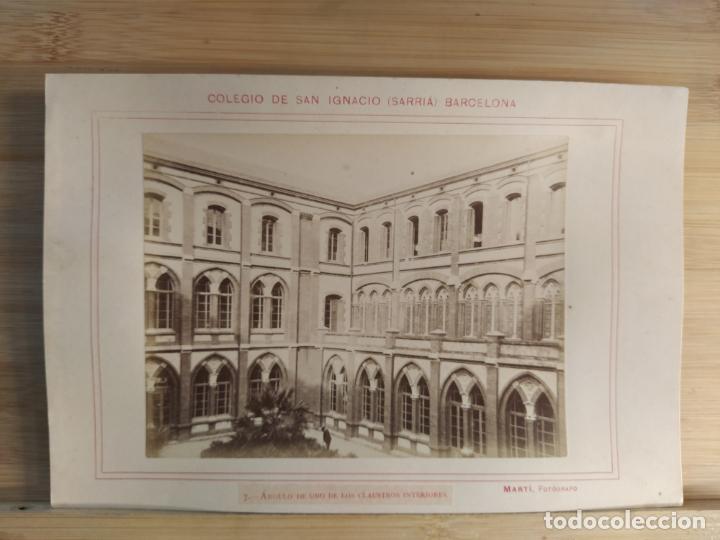 Antique Photography: BARCELONA-SARRIA-COLEGIO DE SAN IGNACIO-CLAUSTROS INTERIORES-FOTOGRAFIA ANTIGUA-VER FOTOS-(K-10.758)