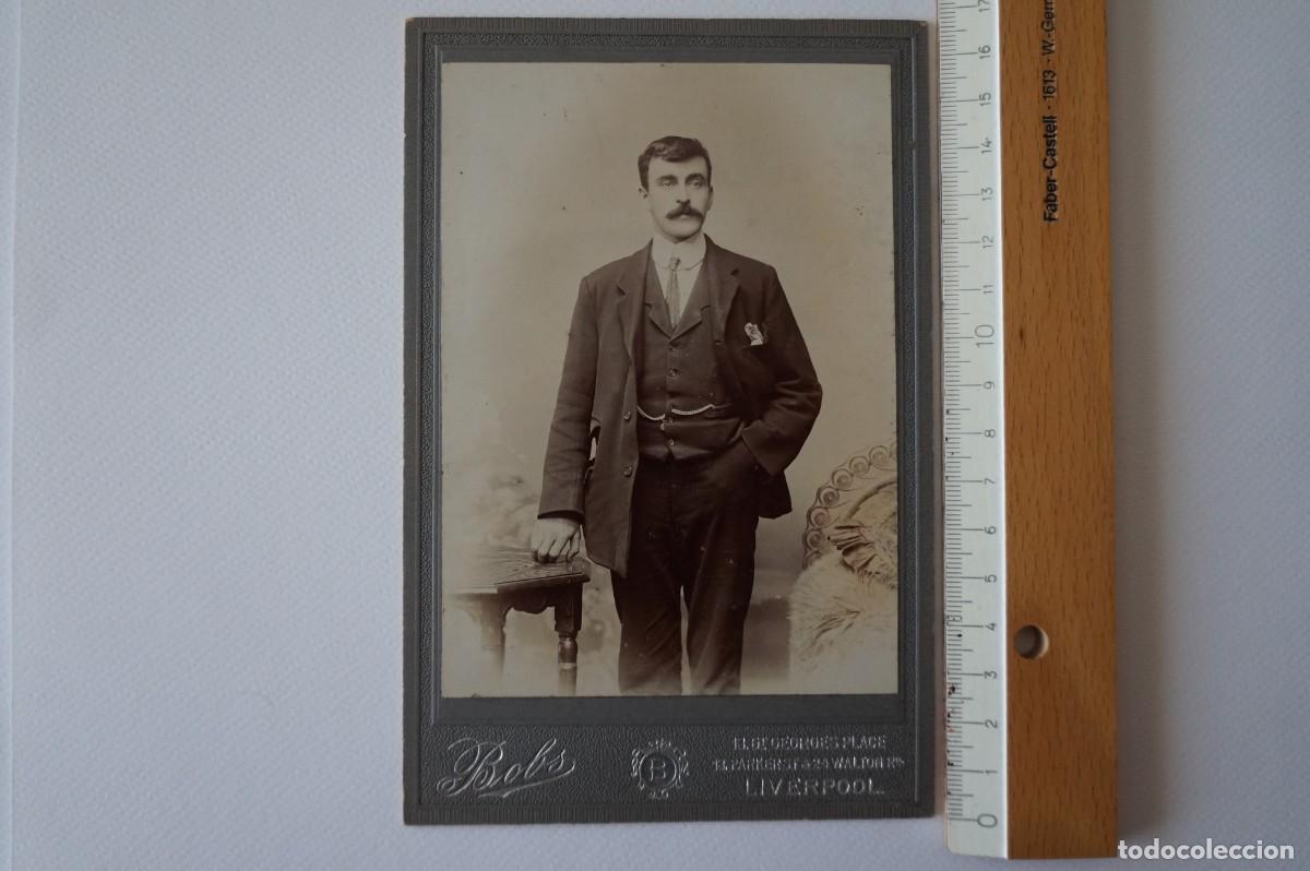 Fotografia antica: Fotograf&iacute;a blanco y negro. Formato tarjeta de gabinete.