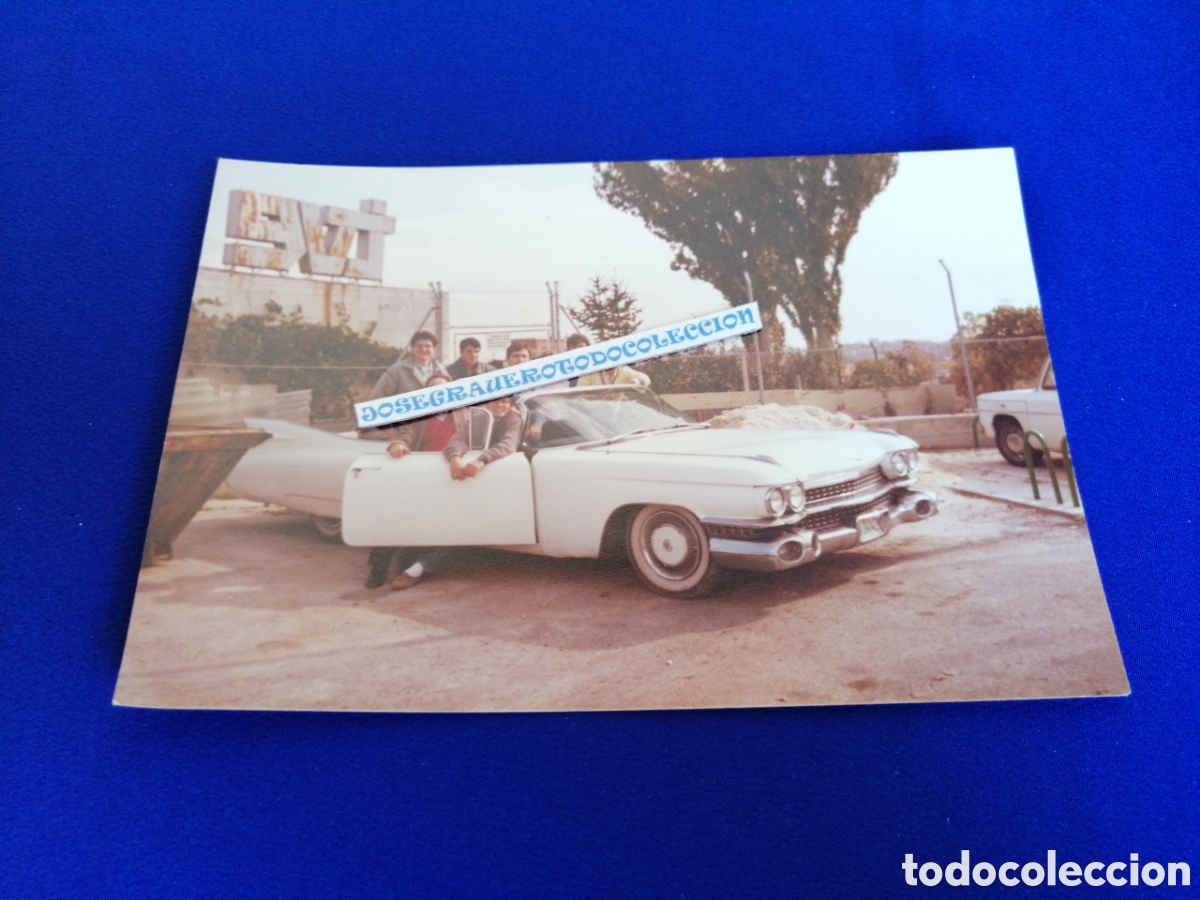 Fotografia antica: COCHE CADILLAC TELEVISON ESPA&Ntilde;OLA FOTOGRAF&Iacute;A ANTIGUA CON MODELOS.