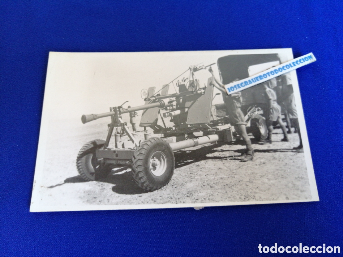 Fotografia antiga: EJ&Eacute;RCITO ARTILLER&Iacute;A MANIOBRAS MILITARES FOTOGRAF&Iacute;A ANTIGUA