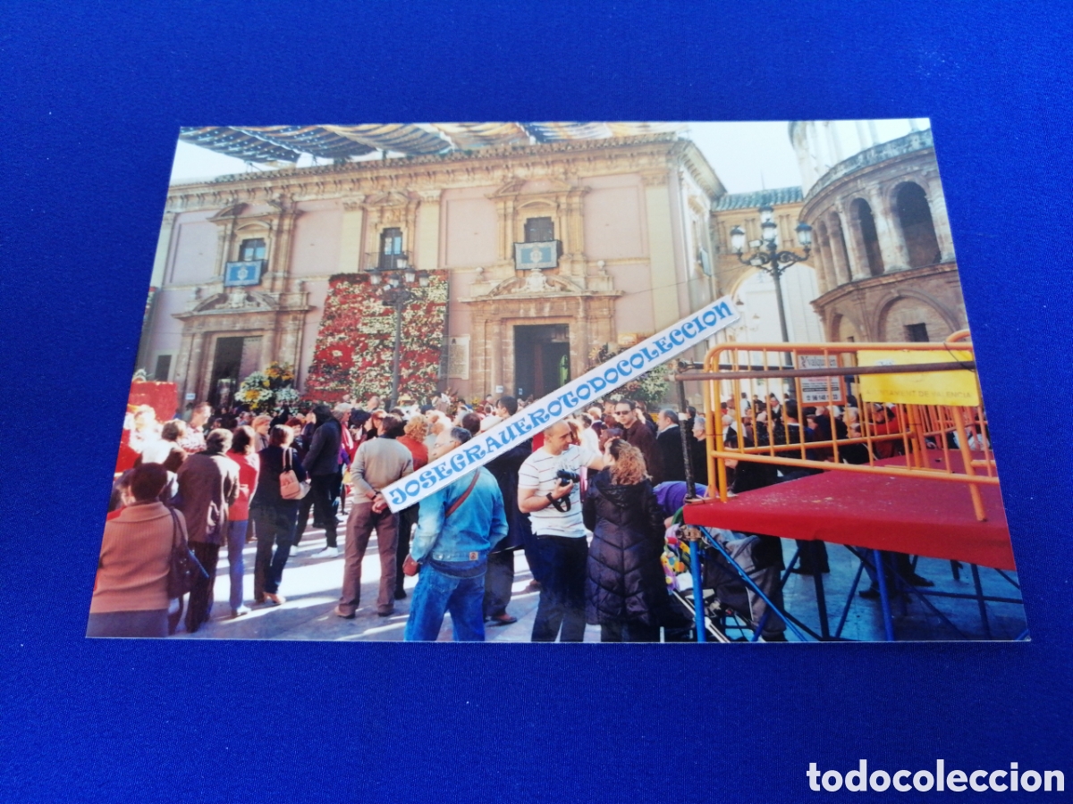 Photographie ancienne: VIRGEN DESAMPARADOS TAPIZ FLORAL FOTOGRAF&Iacute;A