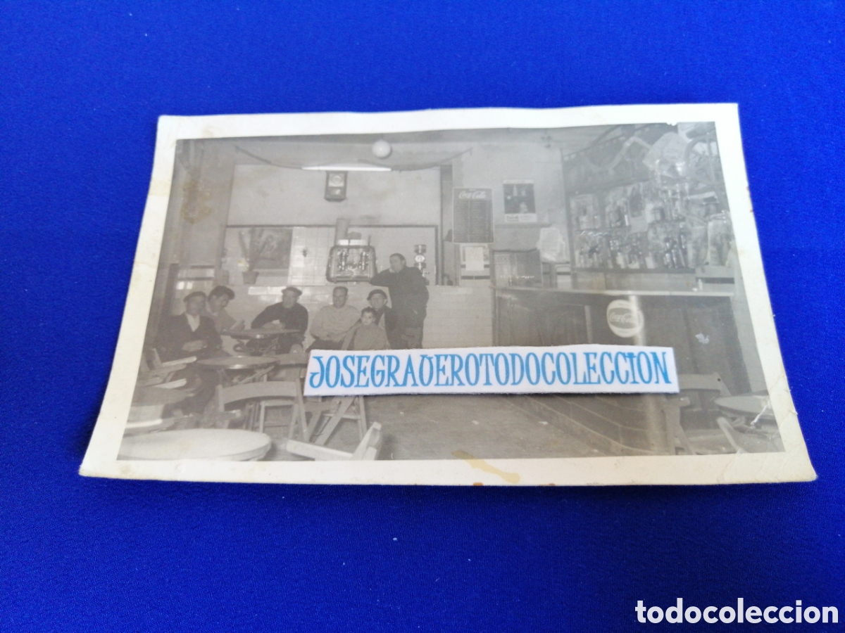 Photographie ancienne: BAR DE PUEBLO - PUBLICIDAD COCA-COLA FOTOGRAF&Iacute;A ANTIGUA