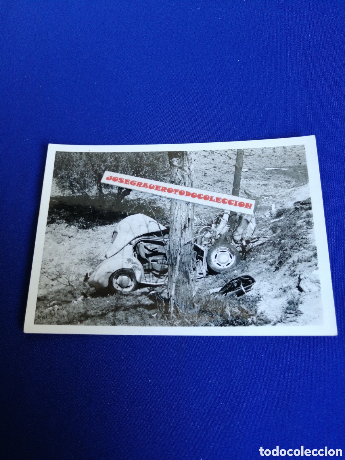 Fotografia antica: COCHE ACCIDENTE FOTOGRAF&Iacute;A ANTIGUA