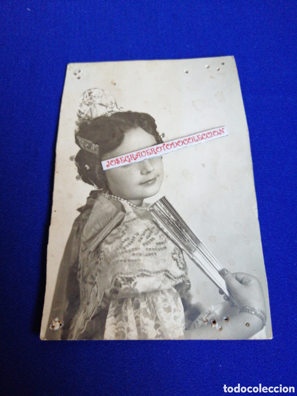 Fotografia antica: FALLERA MODELO POSANDO FOTOGRAF&Iacute;A ANTIGUA