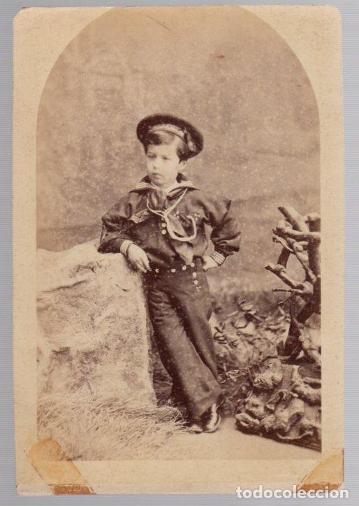 Fotografia antica: FOTOGRAFIA ALBUMINA CABINET PORTRAIT BRADLEY & RULOFSON. SAN FRANCISCO, CALIFORNIA