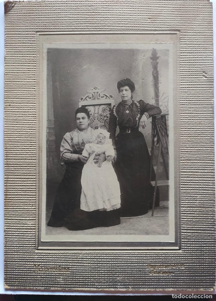 Antique Photography: ALCOY FOTOGRAFO MATARREDONA TAMA&Ntilde;O 20 X 27 CM. CARTON DURO