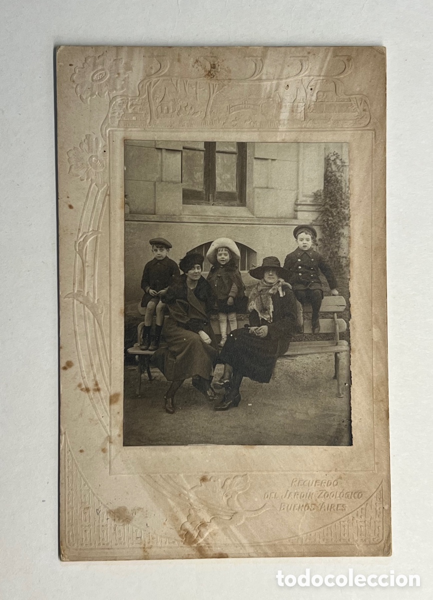Fotografia antica: FOTOGRAF&Iacute;A. RECUERDO DEL JARDIN ZOOL&Oacute;GICO DE BUENOS AIRES. Valencianos por el Mundo (h.1910?)
