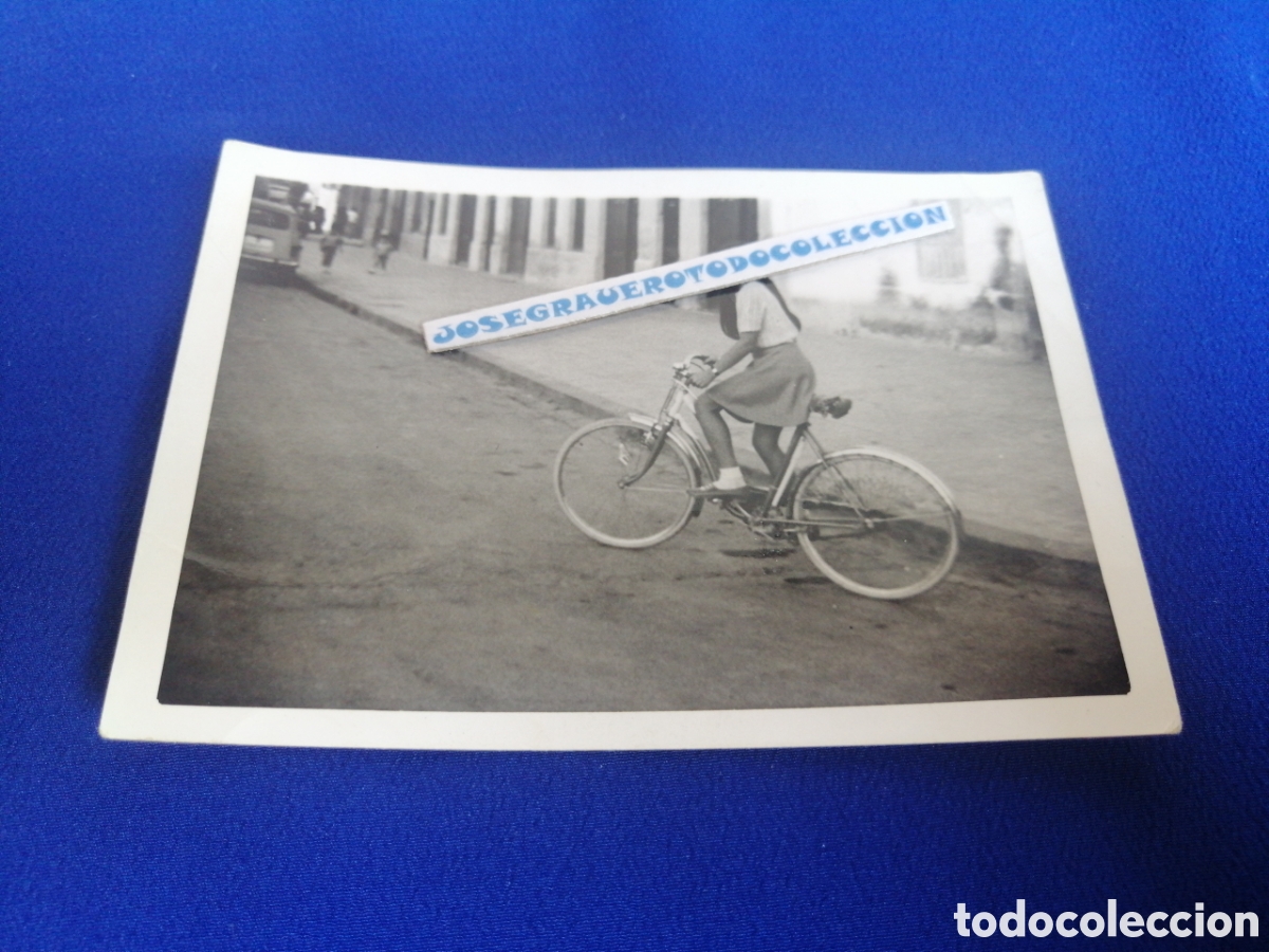 Fotograf&iacute;a antigua: BICICLETA CON NI&Ntilde;A MODELO FOTOGRAF&Iacute;A ANTIGUA