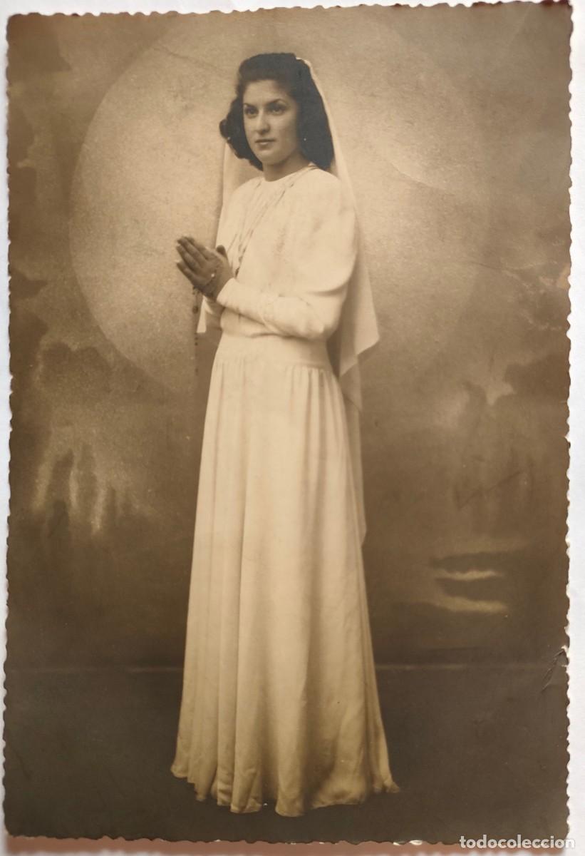 Fotografia antiga: ALCOY FOTOGRAFO LLORENS TAMA&Ntilde;O 17,5 X 11 CM