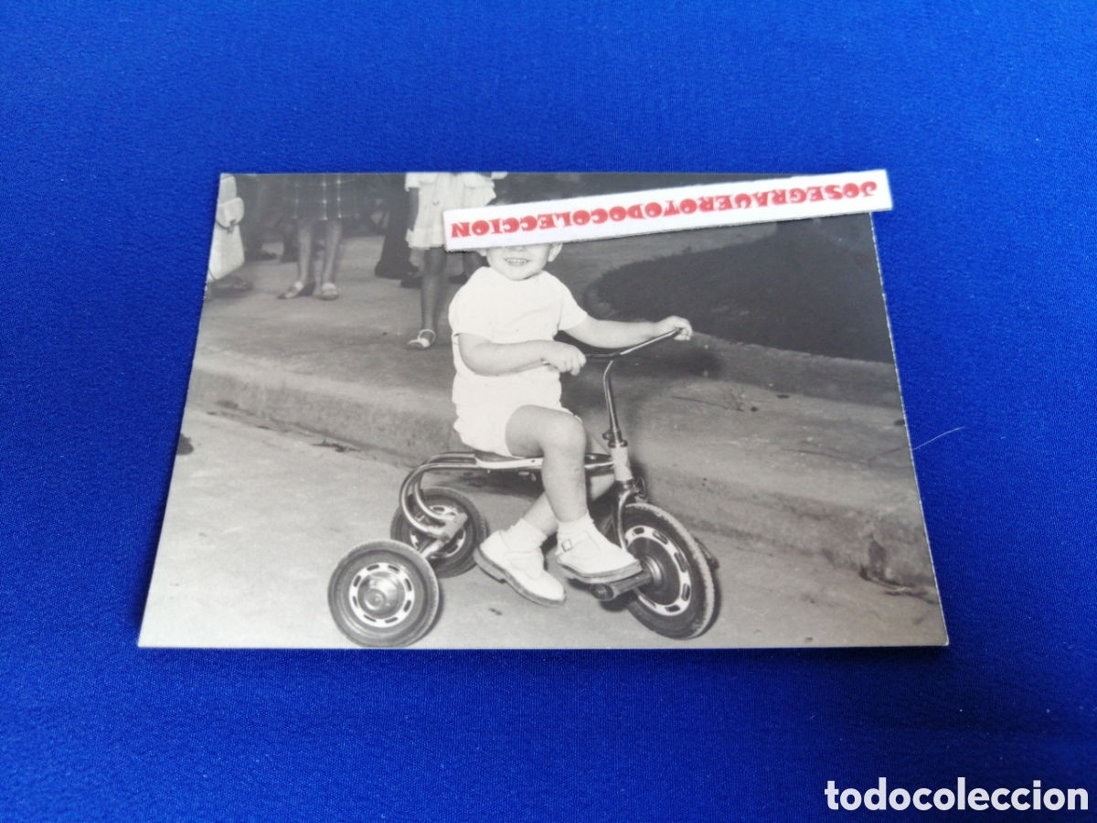 Fotograf&iacute;a antigua: BICICLETA ANTIGUA CON NI&Ntilde;O MODELO FOTOGRAF&Iacute;A ANTIGUA