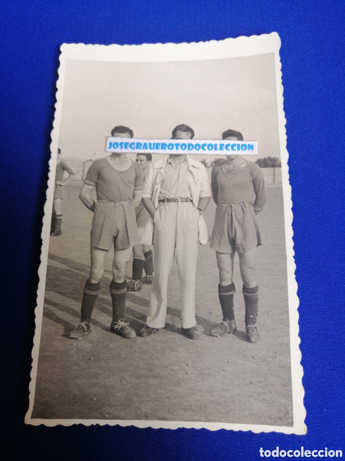 Antique Photography: FUTBOLISTAS POSANDO FOTOGRAF&Iacute;A ANTIGUA CON SELLO FOTOGRAFICO MANISES