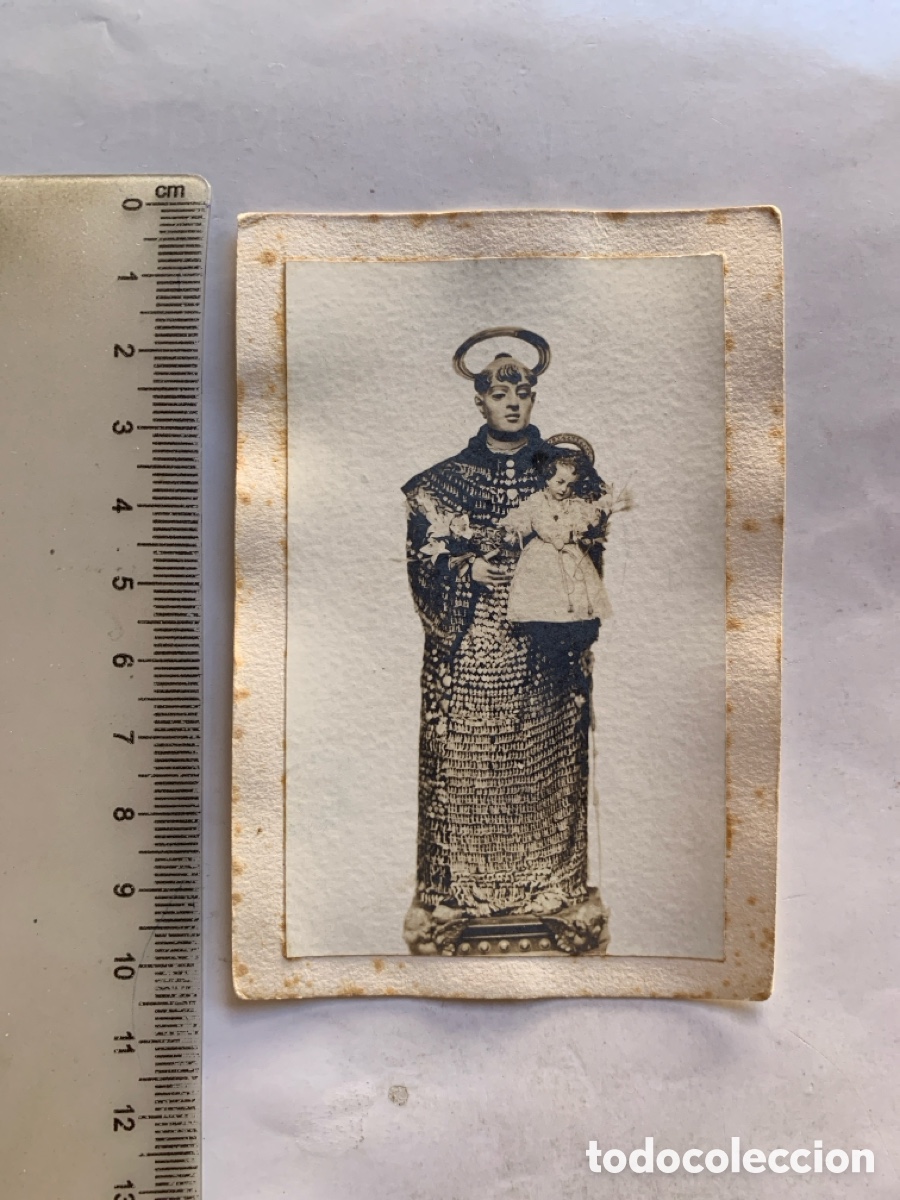 Fotograf&iacute;a antigua: FOTO. SAN ANT&Oacute;NIO DE PADUA. IMAGEN ANTIGUA PORTUGUESA O ITALIANA. FOT&Oacute;GRAFO?.