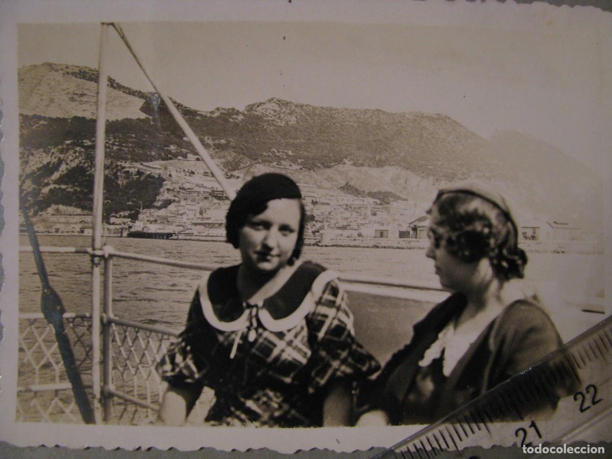 Antique Photography: FOTO DEL PE&Ntilde;ON DE GIBRALTAR. 5 JUNIO 1933. 8,5X6 CM.