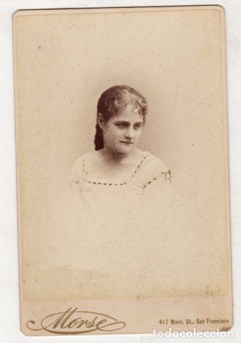 Fotografia antica: FOTOGRAFIA ALBUMINA MORSE. SAN FRANCISCO. CABINET CARD